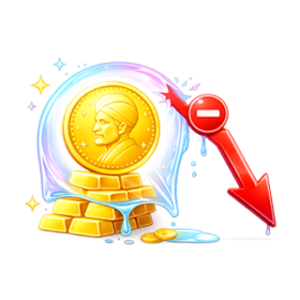 حباب منفی سکه